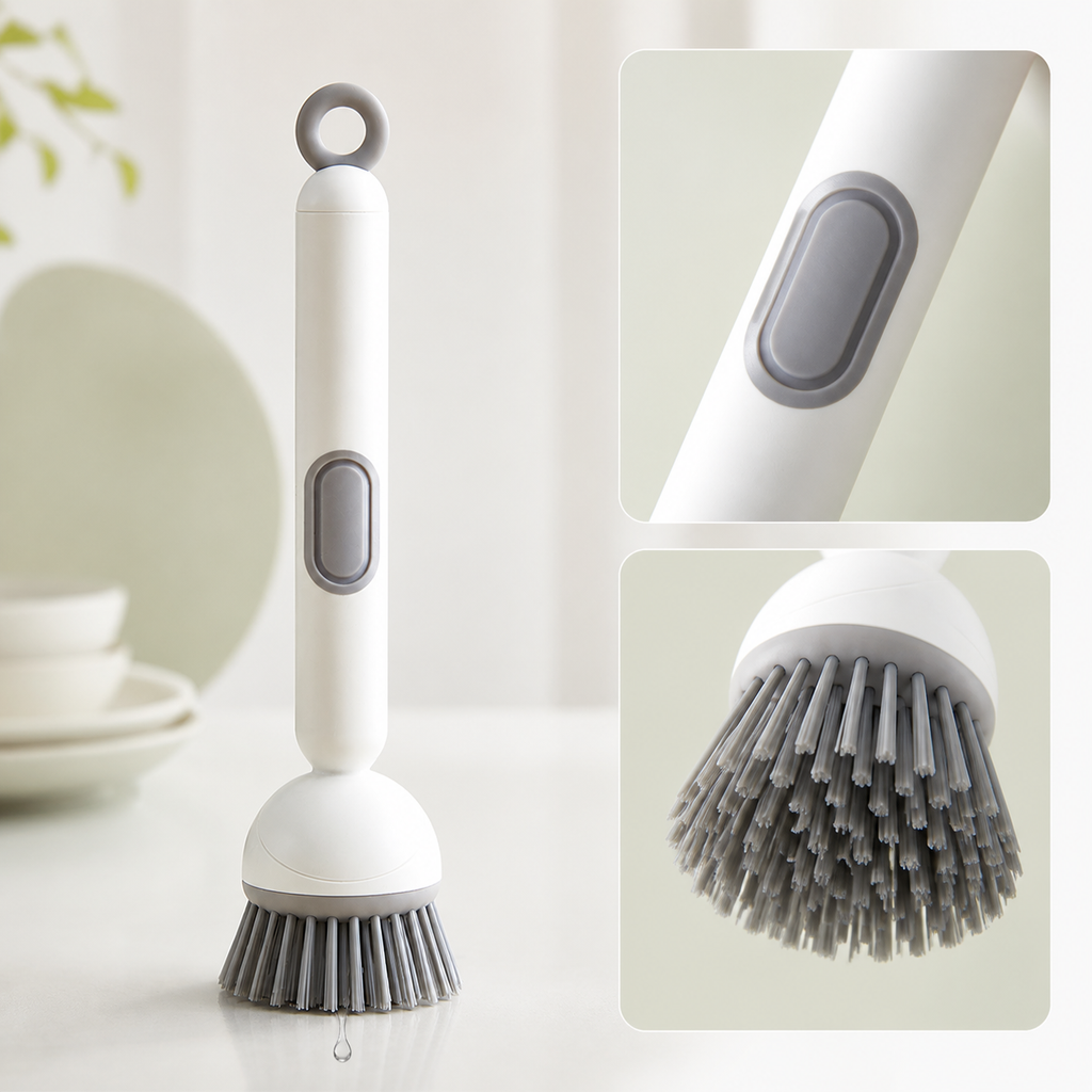 Nurello FlexClean Soap-Dispensing Dish Brush
