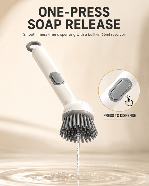 Nurello FlexClean Soap-Dispensing Dish Brush
